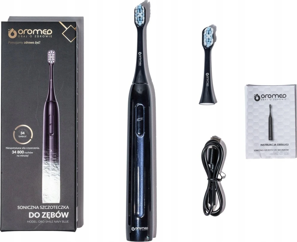 Oro-med Dantų Šepetėlis - ORO-SMILE Mėlyna, 5 Režimai, 3 Intensyvumo Lygiai