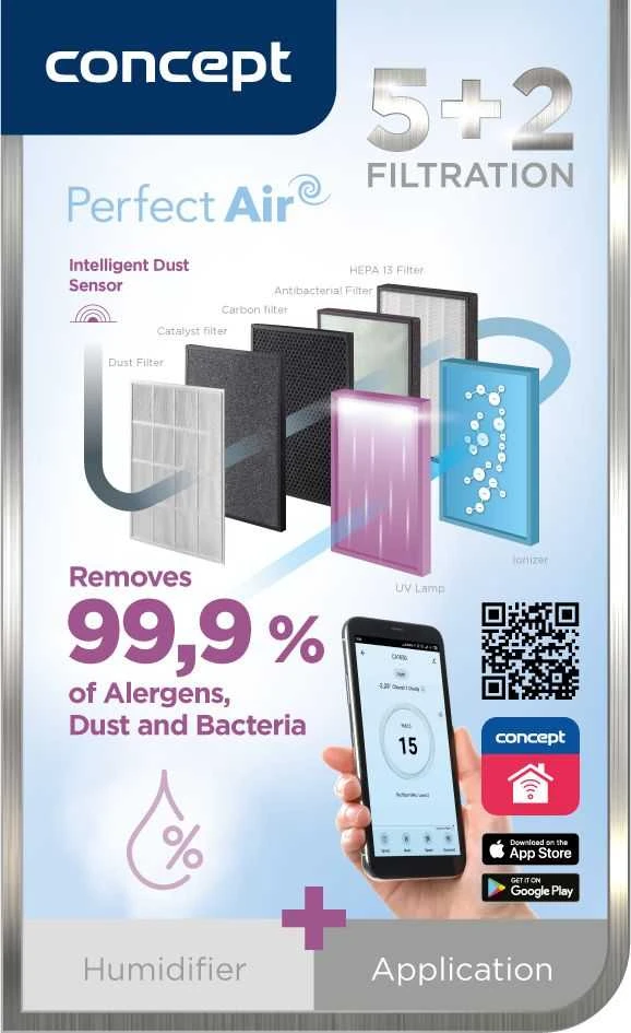 Concept Koncepcija „Perfect Air Smart CA3000“ oro valytuvas