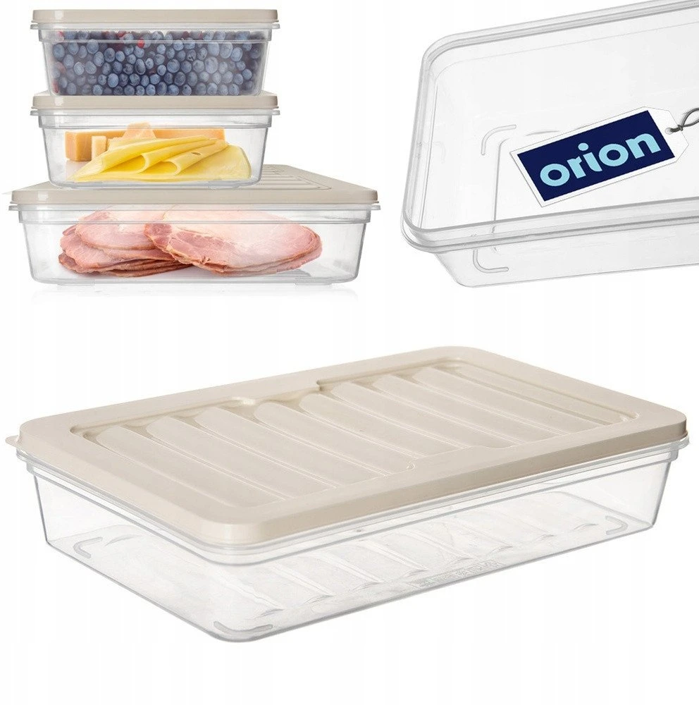Orplast Orion Maisto Indas su Dangčiu 1 l - Stiklinis, Atsparus Karščiui