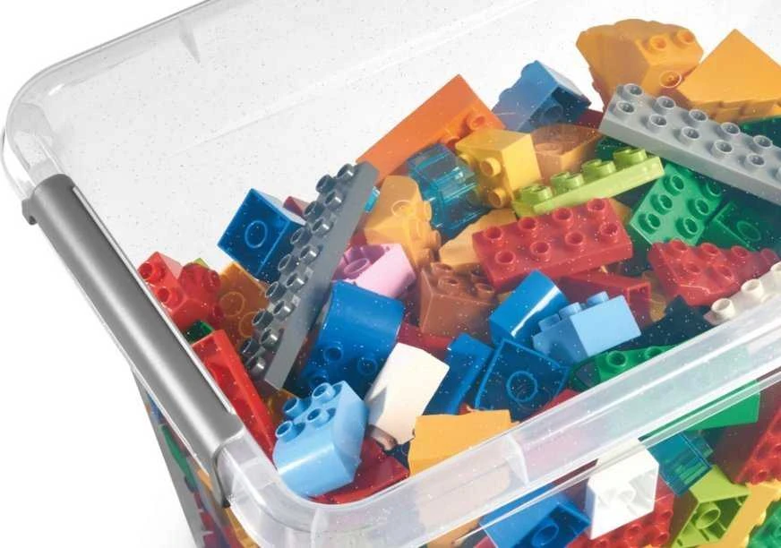 ORPLAST plastikinis indas su dangteliu ir rankena 6 l