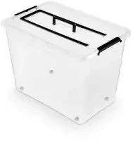 ORPLAST konteineris su dangteliu ir 4 skyreliais su rankena SimpleStore 12,5 l