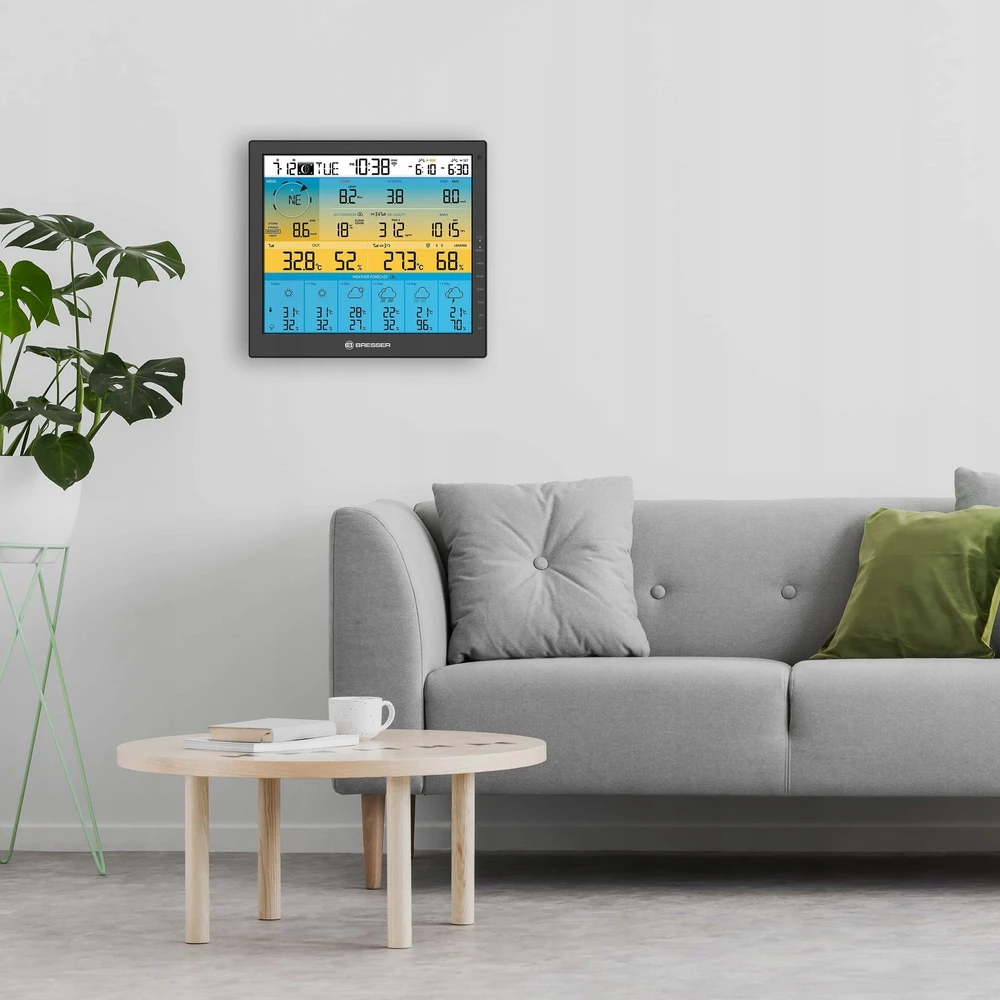 BRESSER 7-in-1 6 dienų 4CAST PRO SF WIFI Saulės orų centras 7-in-1