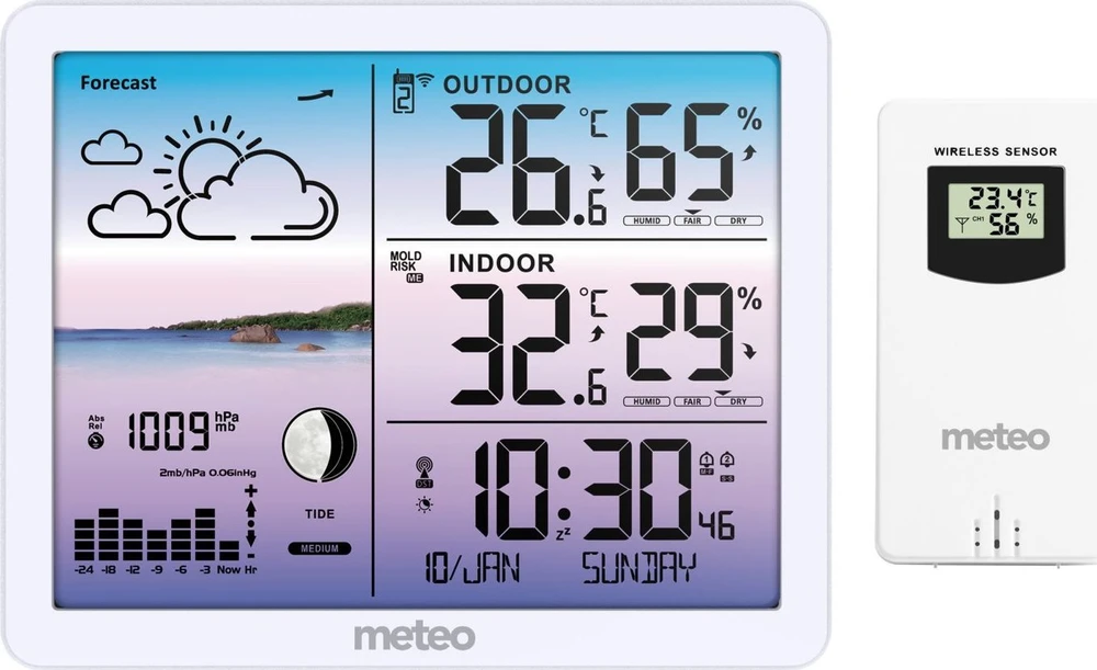 METEO SP107 meteorologijos stotis balta