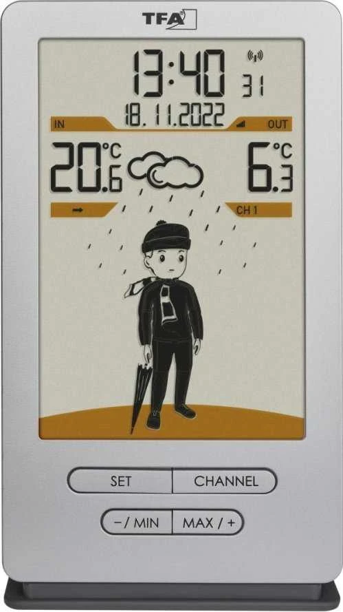 Orų stotelė TFA 35.1166.54 WEATHER JACK Wireless Orų stotelė