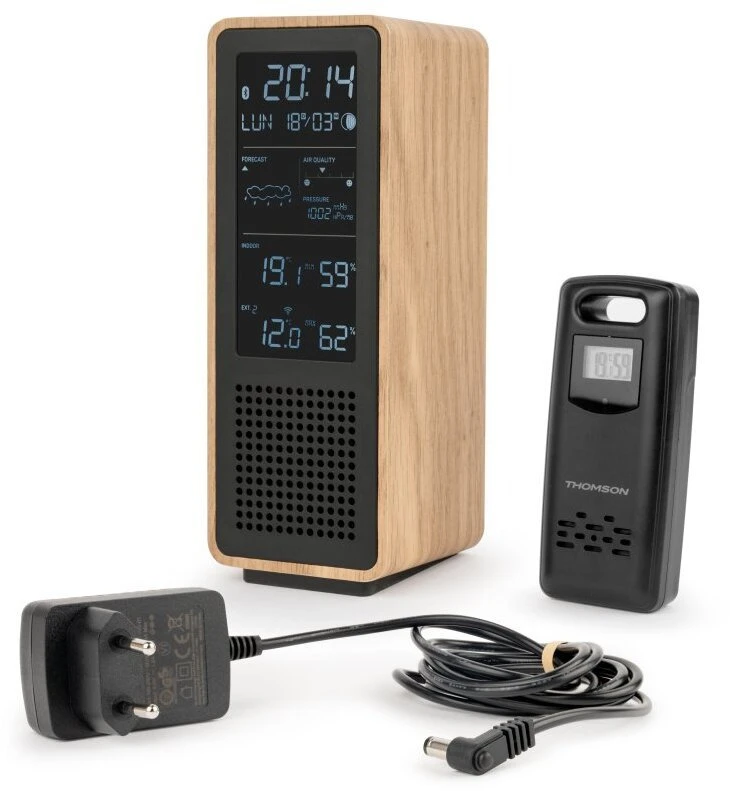 „Thomson WS102TBK“ meteorologinės stotelės su „Bluetooth“ garsiakalbiu ir FM radiju