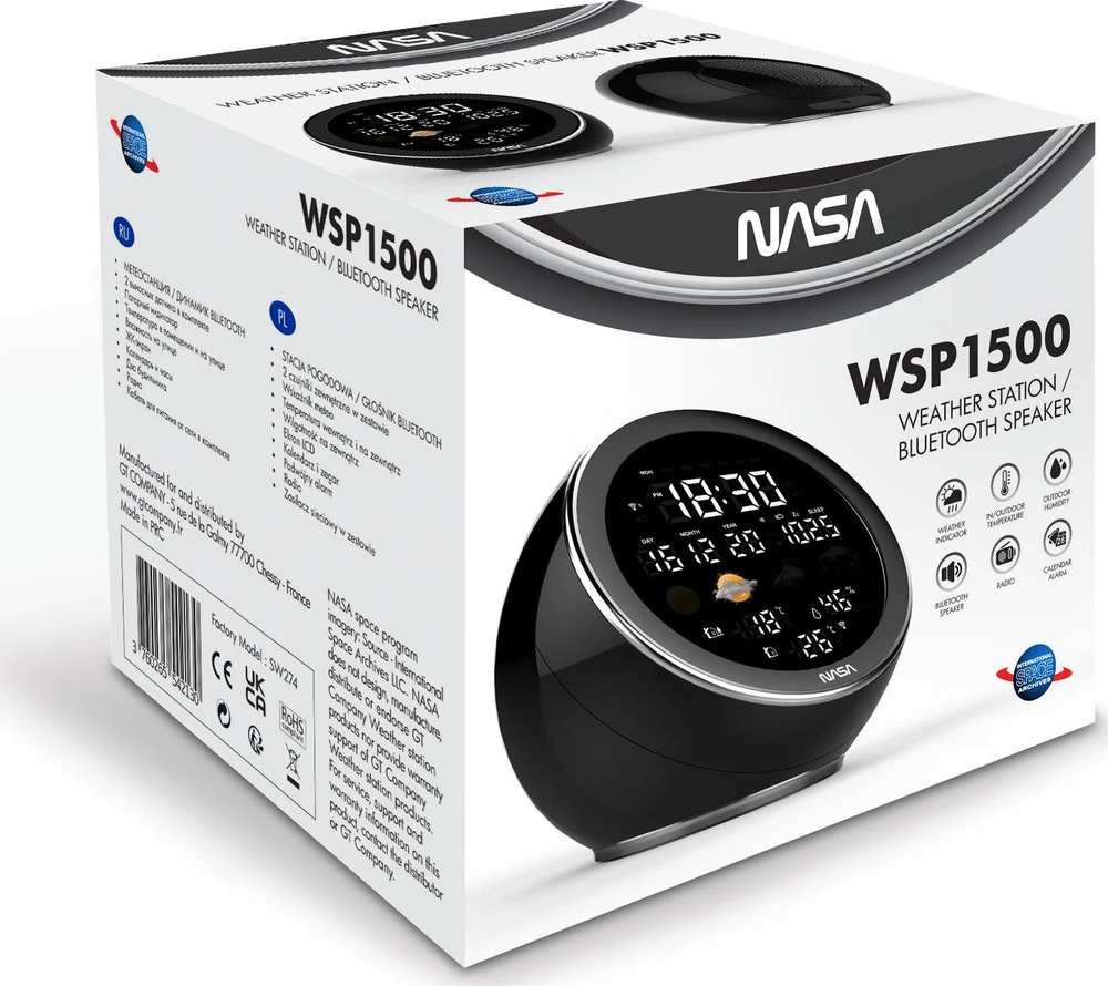 NASA WSP1500 Juodas