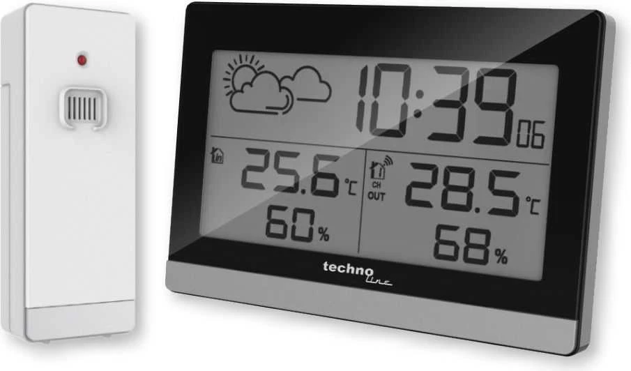 Orų stotelė Technoline Juodai-pilka (WS 9255)