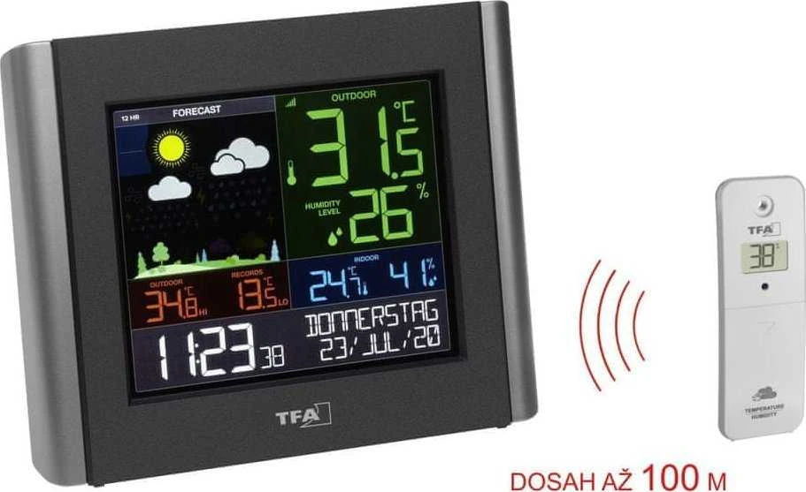 Orų stotelė TFA TFA 35.8000.01 VIEW METEO WLAN Radio Orų stotelė