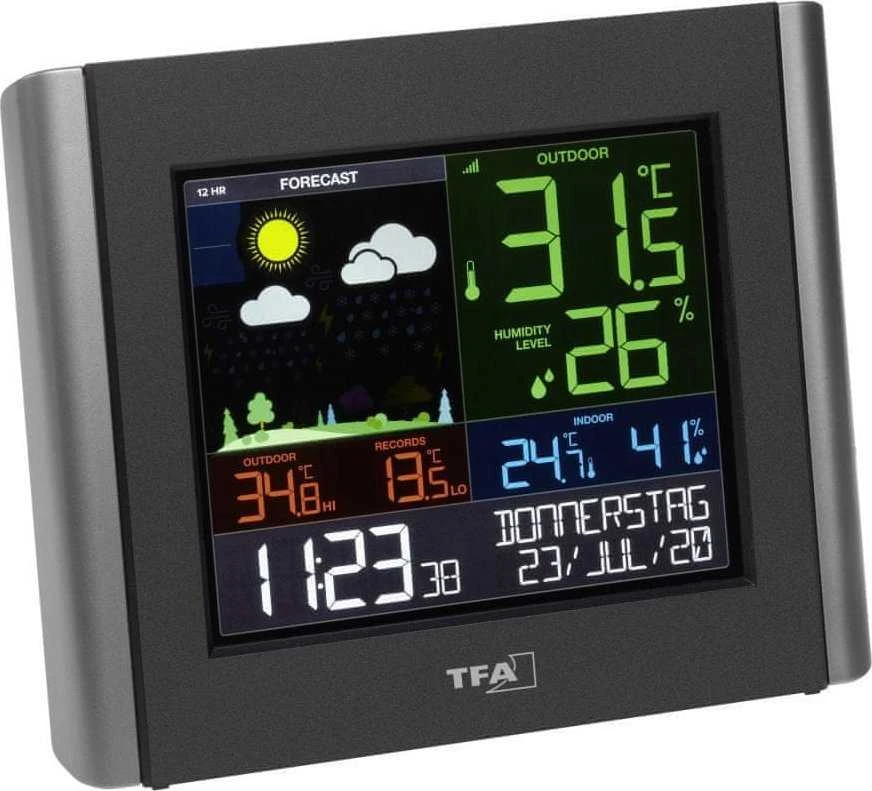 Orų stotelė TFA TFA 35.8000.01 VIEW METEO WLAN Radio Orų stotelė