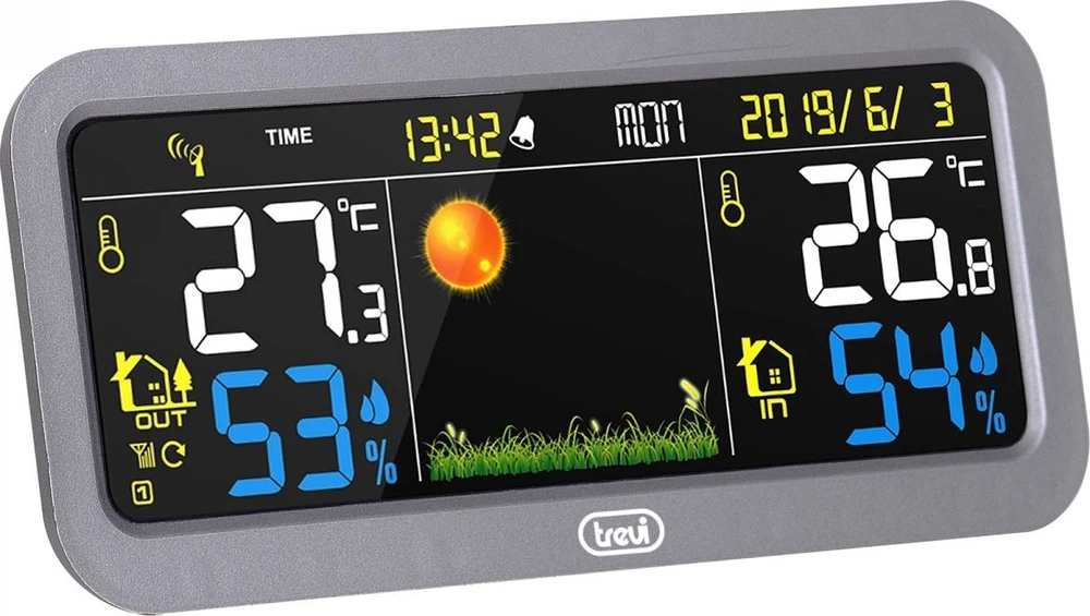 Trevi meteorologinė stotis ME3P20RC meteorologinė stotis + pilkas lauko jutiklis
