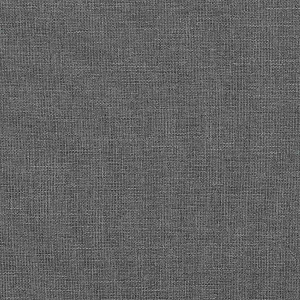 Osmanų lovos rėmas su čiužiniais, pilkas, 200x200cm, audinys
