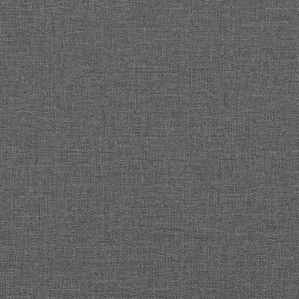 Osmanų lovos rėmas su čiužiniais, pilkas, 200x200cm, audinys