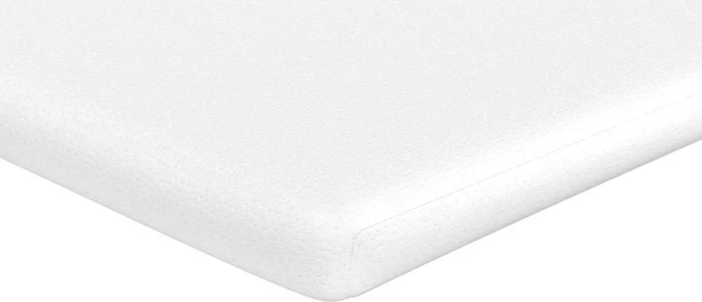 Osmanų lovos rėmas su čiužiniu, juodas, 90x200cm, audinys