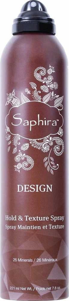 Lakas plaukams Saphira Design Mineral Hold & Texture Plaukų lakas SAFHTS2, su Negyvosios jūros mineralais, 221 ml