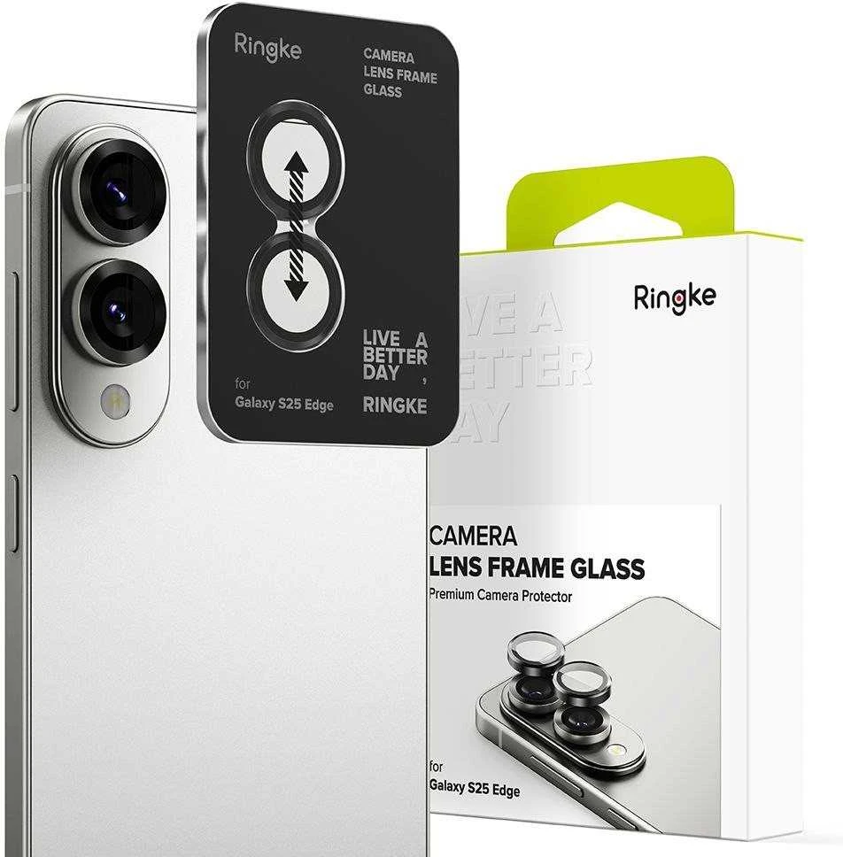 Ringke Quick Set+ apsauginis stiklas skirta Samsung Galaxy S25 Edge – skaidrus