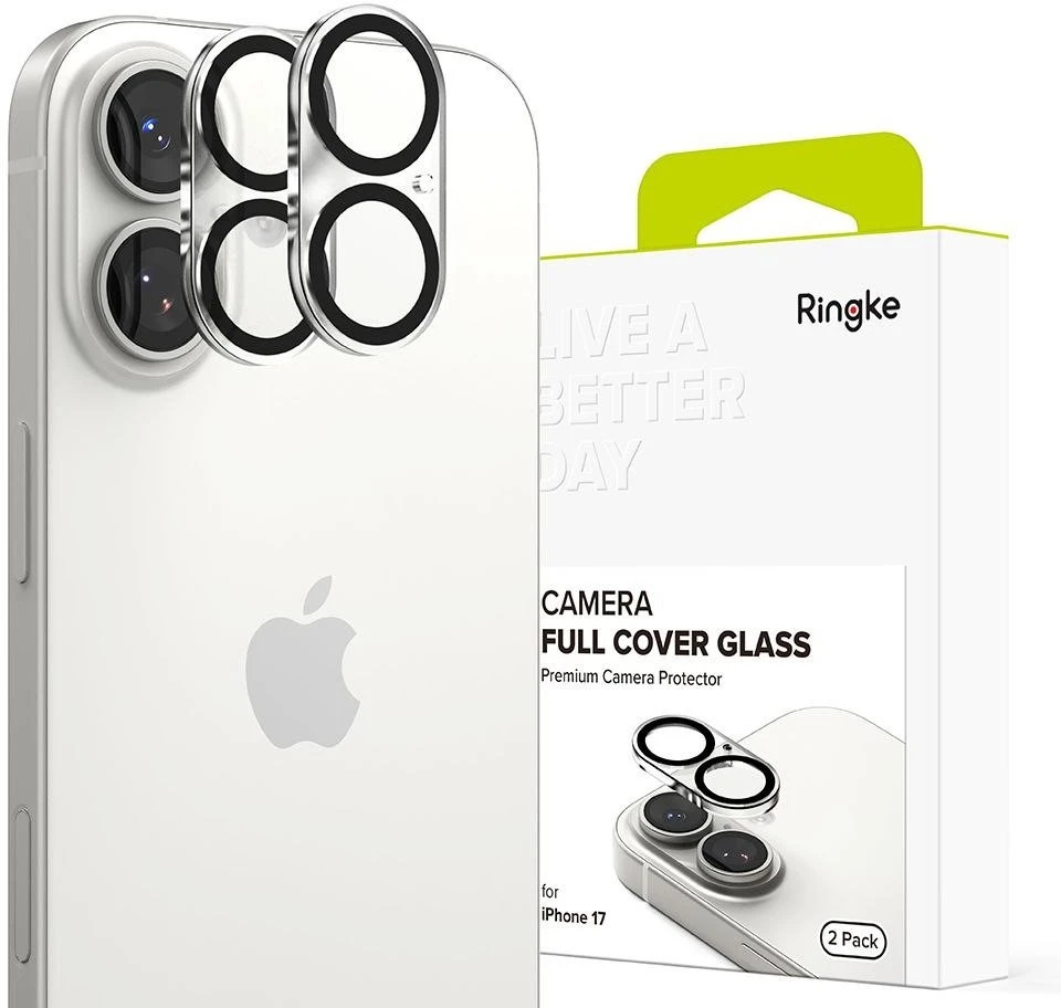Ringke Camera Full Cover 2-pack skirtas Apple iPhone 17 – juodos spalvos
