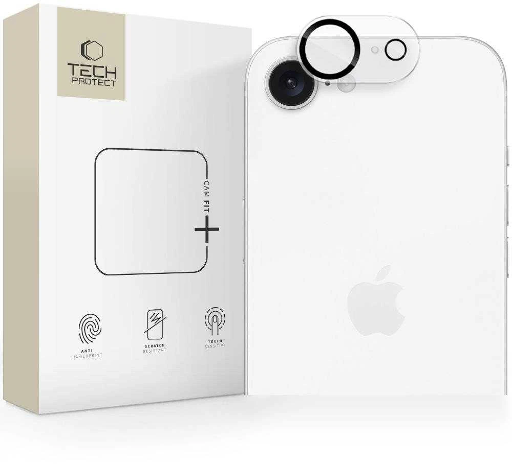 „Tech-Protect Cam Fit+“ kameros dėklas, skirtas „iPhone 16e“ / „17e“ – skaidrus