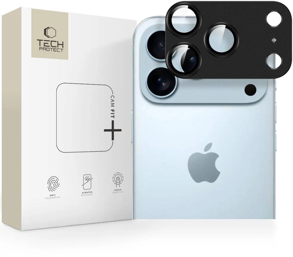 Tech-Protect Camfull Fit+ Camera Cover skirta Apple iPhone 17 Pro Max – Juodas
