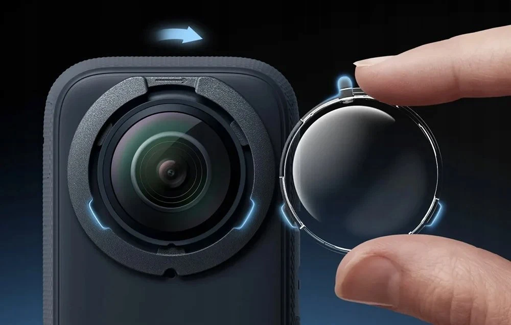 Insta360 X3 nuimami fotoaparato objektyvo dangteliai