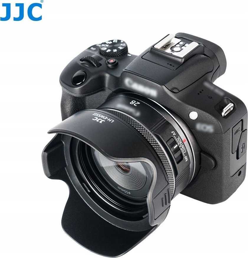 JJC Osłona Przeciwsłoneczna Tulipan Ew-55 Ew55 Do Canon Rf 28 Mm 28mm F/2.8 Stm / Lh-ew55ii