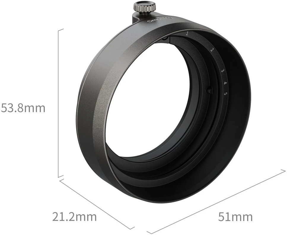 Objektyvas Objektyvo gaubtas SmallRig Shading Hood for FUJIFILM X half Charcoal Sidabrinis (5709)