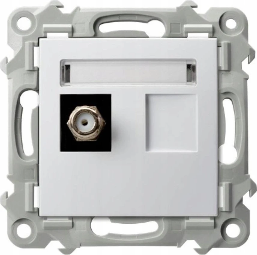 Ospel Antenos lizdas Szafir GPA-1ZF/m/00 F tipo viengubas baltas