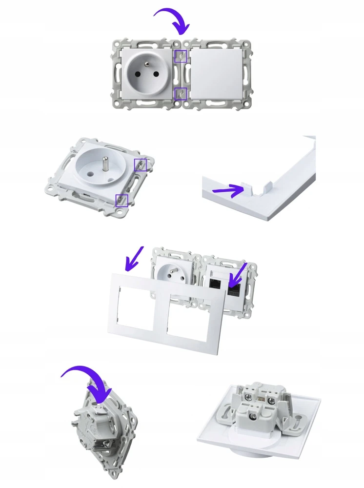 Įkroviklis Ospel SZAFIR Įkroviklis USB A+C kaszmirowy beż GPUSB-2Z/m/83