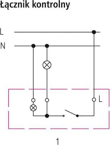 Ospel Control jungiklis Sonata 16AX IP20 sidabrinis matinis (ŁP-12RS/m/38)
