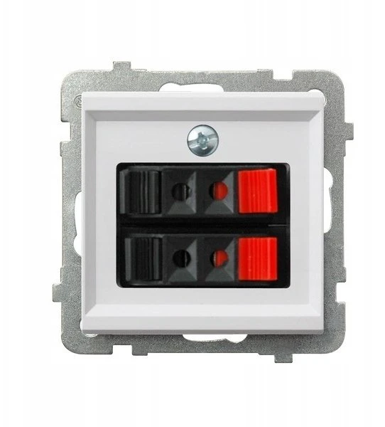 Ospel SONATA Lizdas dvigubas garsiakalbis balta matinis GG-2R/m/75