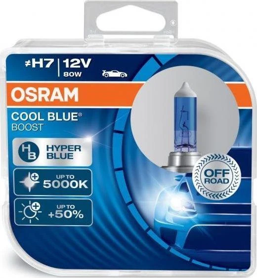 OSRAM Cool Blue Boost H7 lemputės pakuotė