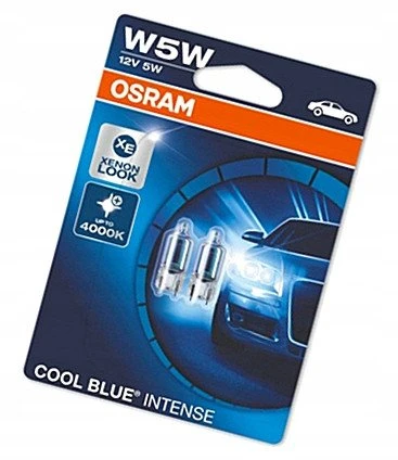 Osram LEMP AUT Mėlynas INTENSE 5W12V W5W 2V