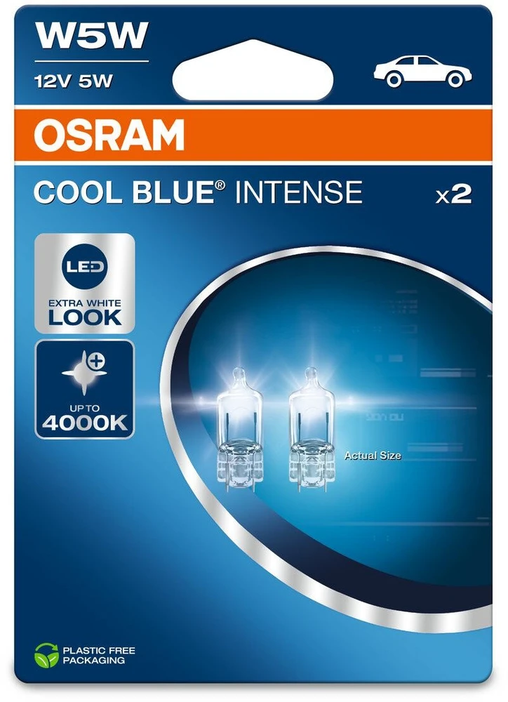 Osram LEMP AUT Mėlynas INTENSE 5W12V W5W 2V