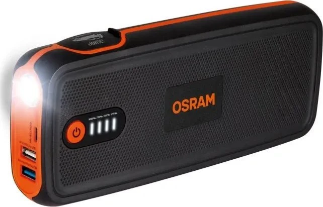 OSRAM ACE akumuliatorius-užvedėjas, ličio 13000 mAh, min srovė 300A. max srovė 1500A ,5V 2,4A,9V2.0
