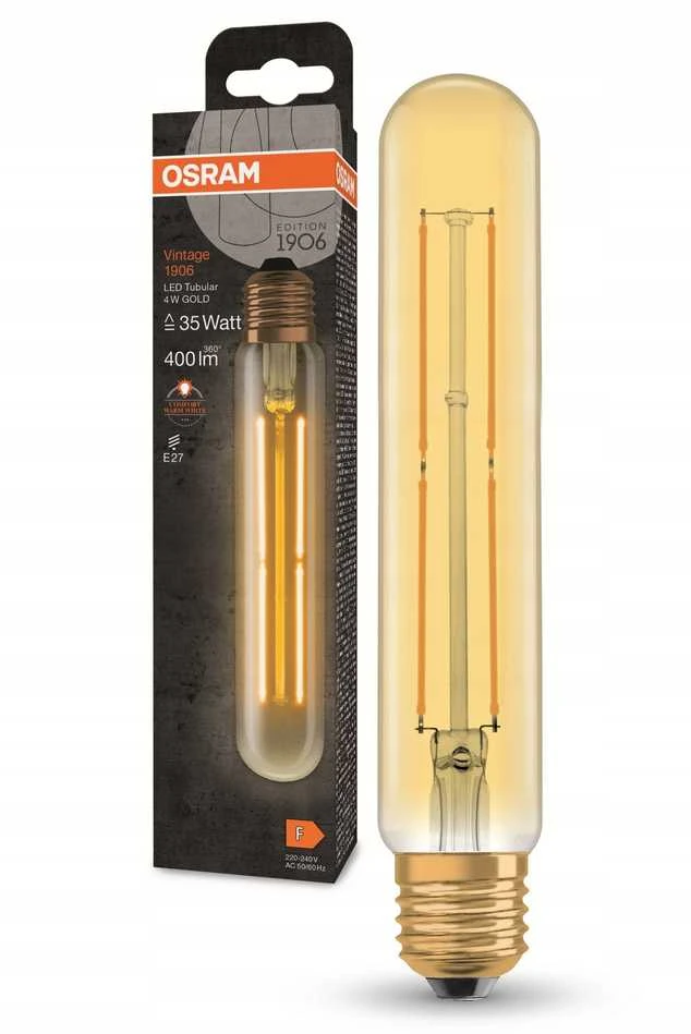 Osram 4W LED lemputė VINTAGE 1906, E27, aukso sp., 2000K