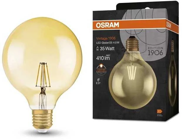 Osram 4W LED lemputė VINTAGE 1906, E27, aukso sp., 2400K