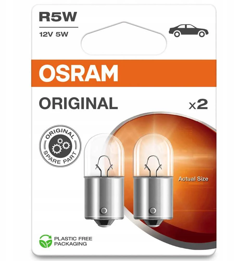 OSRAM Automobilinės lemputės 5W 12V BA15S 2vnt