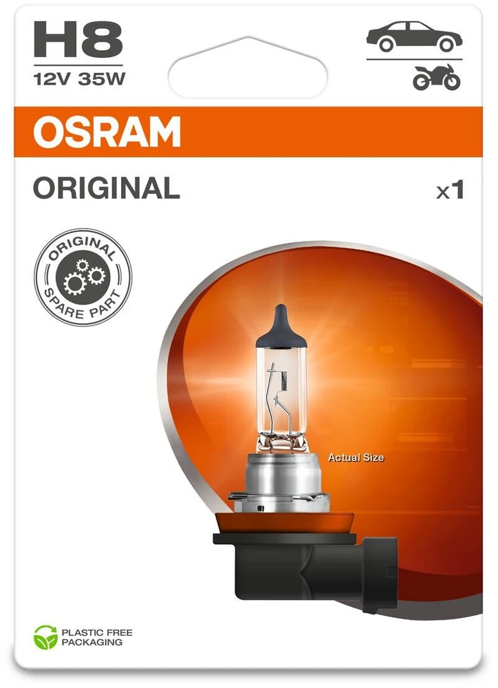 OSRAM Automobilinė lemputė H8 35W 12V PGJ19-1 1vnt