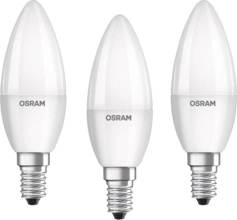 Osram Classic B, 5.7W, E14, 470lm, 3 vnt.