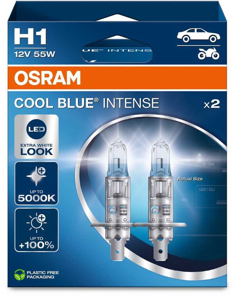Osram Cool Mėlyna Intense NEXT GEN - H1 automobilio lemputės
