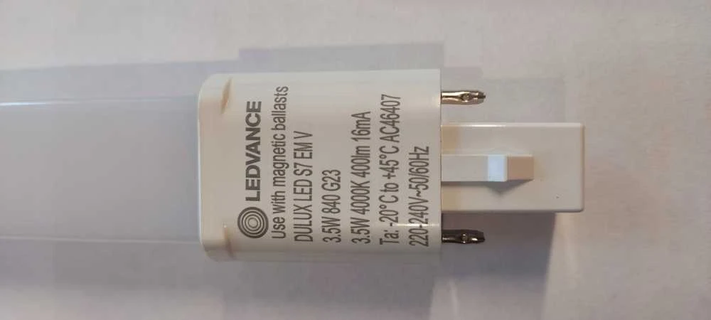 OSRAM DULUX LED S 400lm 3,5W/840 (7W) G23 EM/230V