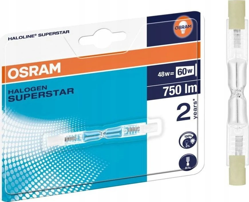 Osram Haloline Eco* Halogen Tube 48W 230V R7s