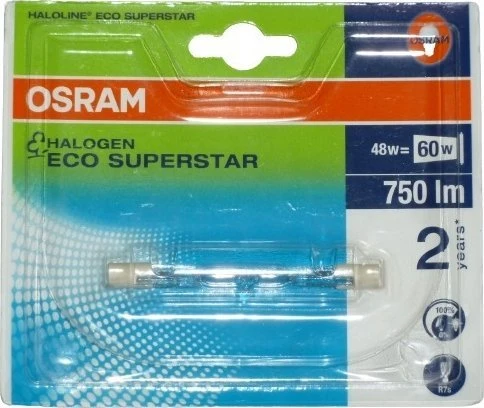 Osram Haloline Eco* Halogen Tube 48W 230V R7s