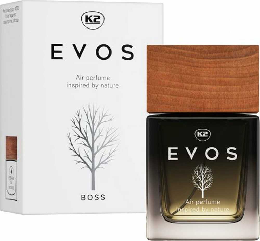 Melle K2 AUTOMOBILINIS KVAPAS EVOS BOSS FLAKONAS 50ML