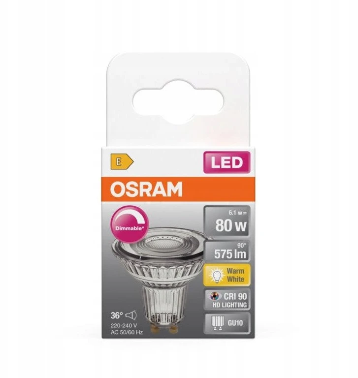 Osram Lemp LED PAR16 6.1W GU10 927 dimeris