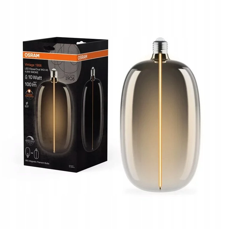 Light bulb Osram LED. E27. 4.8W. 100lm. 1800K. DIM