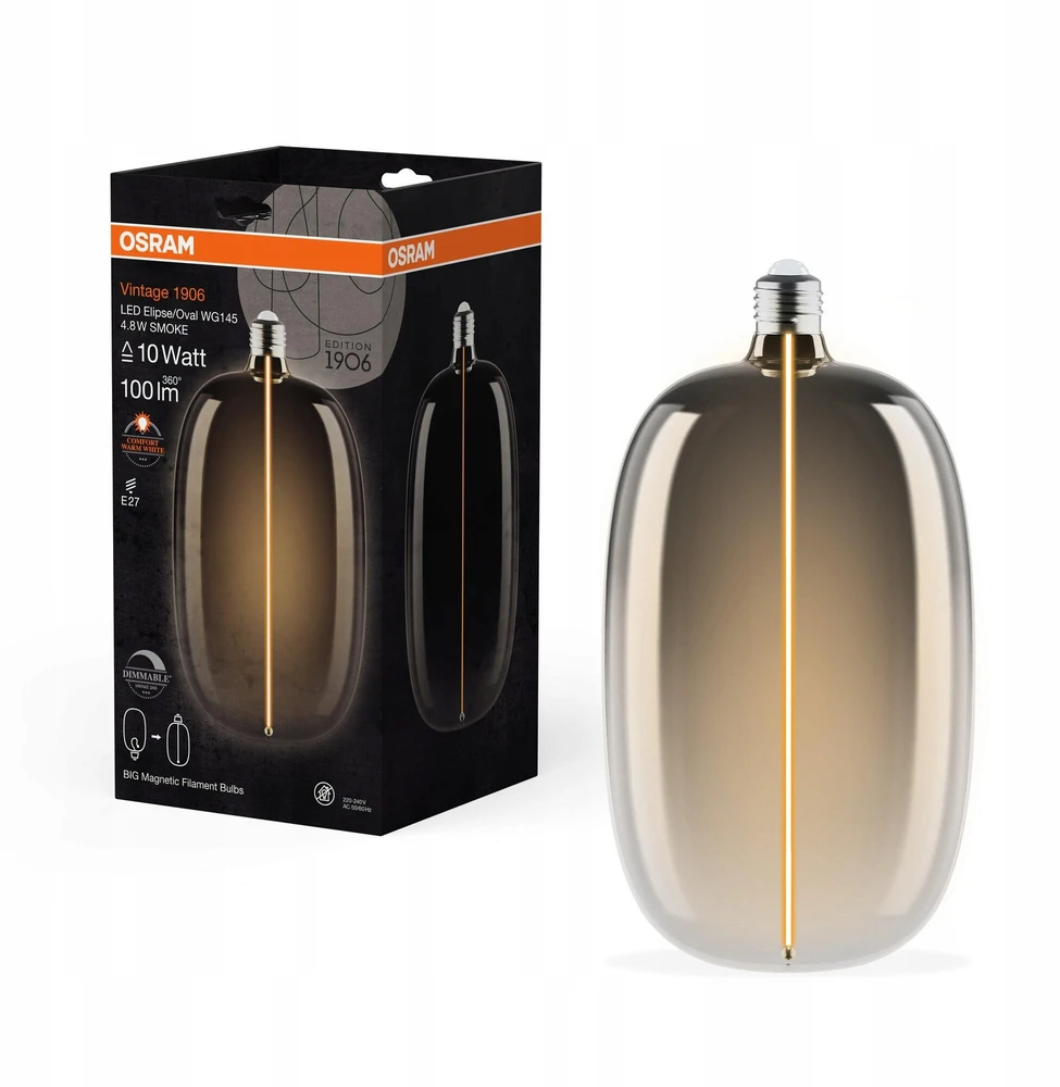 Light bulb Osram LED. E27. 4.8W. 100lm. 1800K. DIM