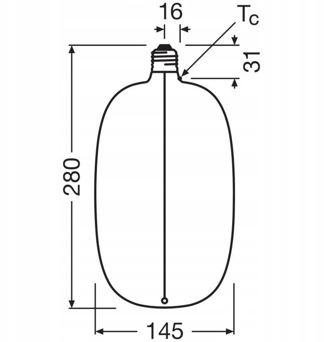 Light bulb Osram LED. E27. 4.8W. 100lm. 1800K. DIM