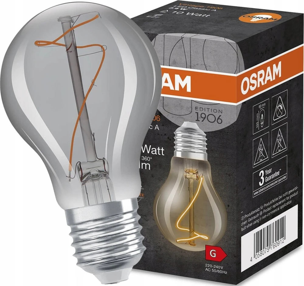 Osram LED LEMPUTĖ E27 60 3.4W 1800K 230V