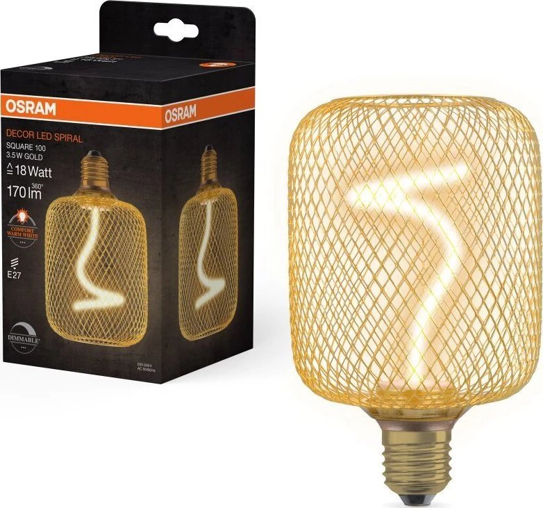 Osram LED LEMPUTĖ E27 100 3.5W 1800K 230V DIM