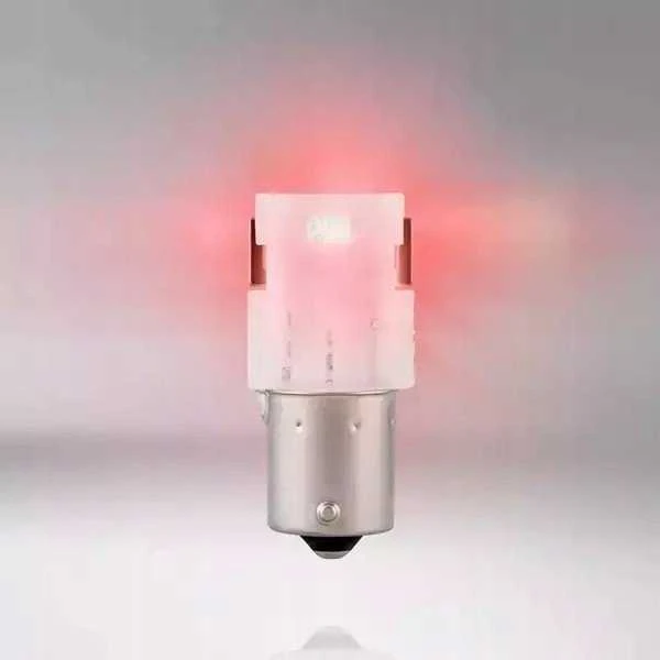 Raudona P21W LED lemputė